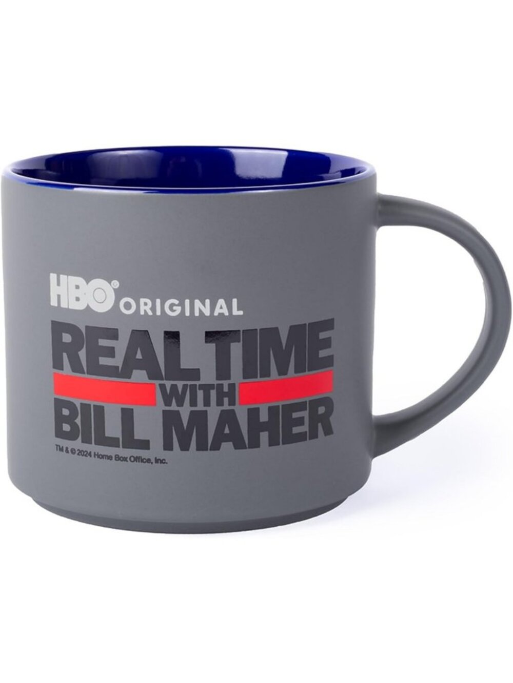 HBO Original Real Time with Bill Maher 16 oz. Ceramic Mug, Navy Blue